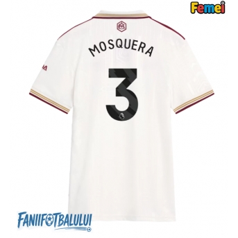 Arsenal Cristhian Mosquera #3 Tricou Fotbal Replică 2025-26 Femei Treilea